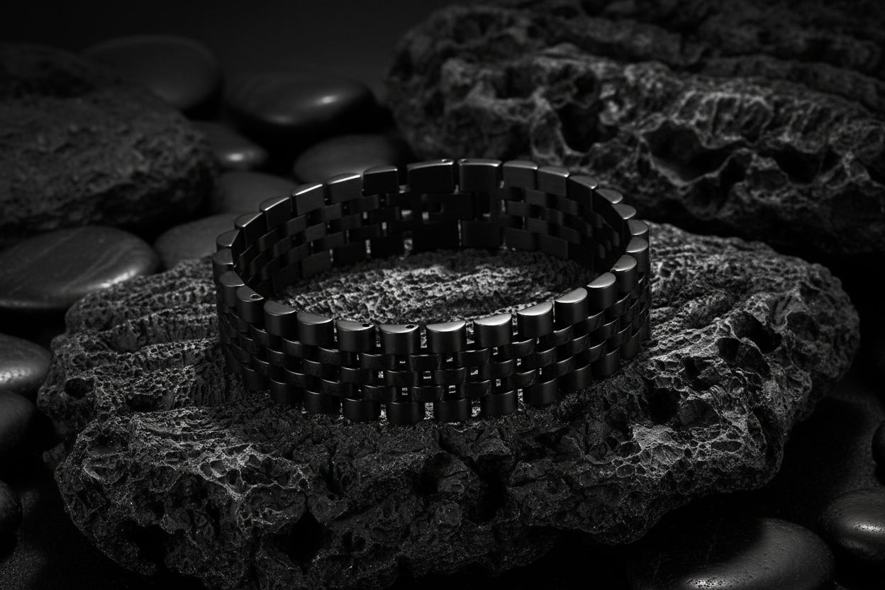 Men’s Royal Jubilee Stainless Steel Link Bracelet Luxury Watch Style Chain | Luxury Deals Flat 20% OFF Ramadan Special Deal ✨🔥