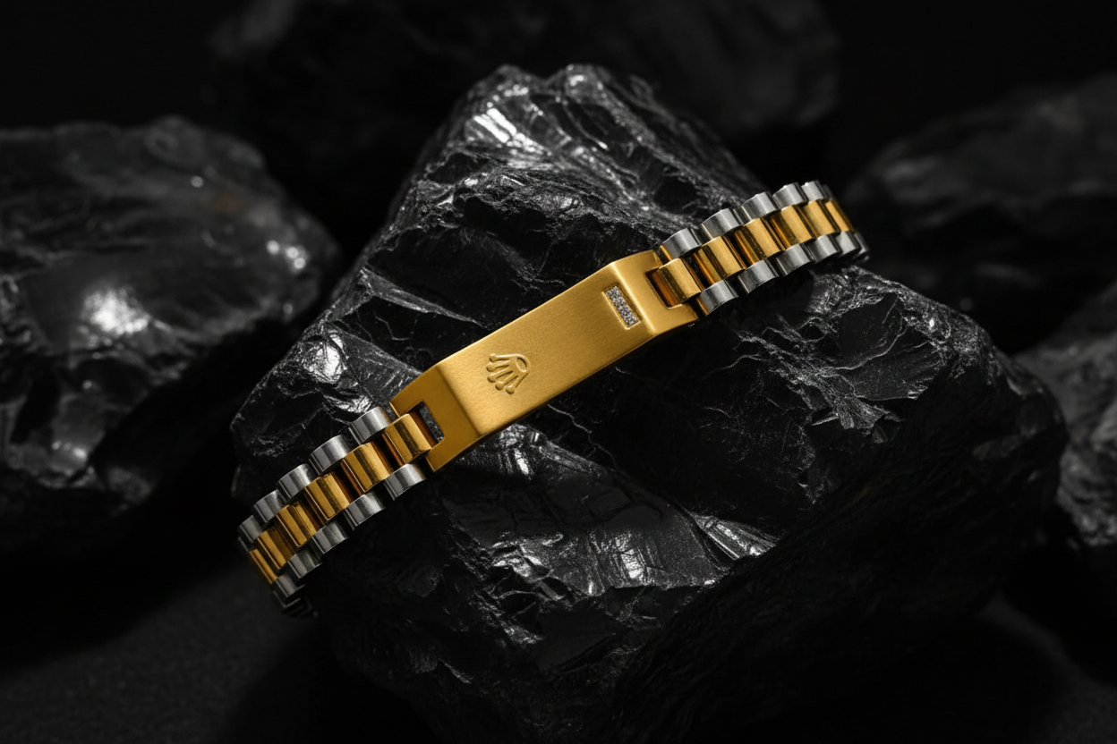 Men’s Royal Stainless Steel Link Bracelets | Luxury Deals Flat 20% OFF Ramadan Special Deal ✨🔥