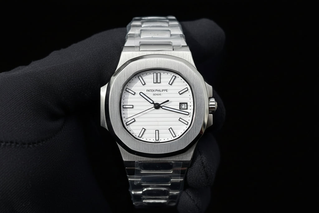 Luxury Nautilus Style Watch Stainless Steel Men's Premium Timepiece | Luxury Deals Flat 20% OFF ✨