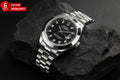 Automatic Rolex Day-Date Oyster Perpetual Stainless Steel Diamond Dial Men's Watch Flat 20 %OFF ✨