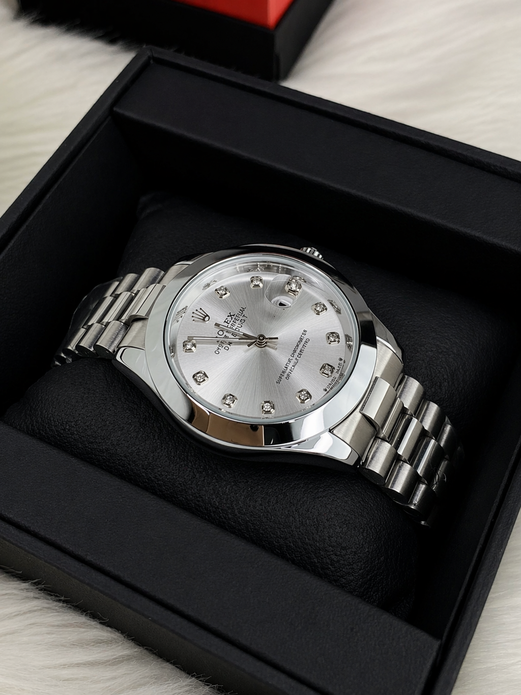 Luxury Datejust Style RLX Watch Silver Dial with Stainless Steel By | Luxury Deals (Men)✨