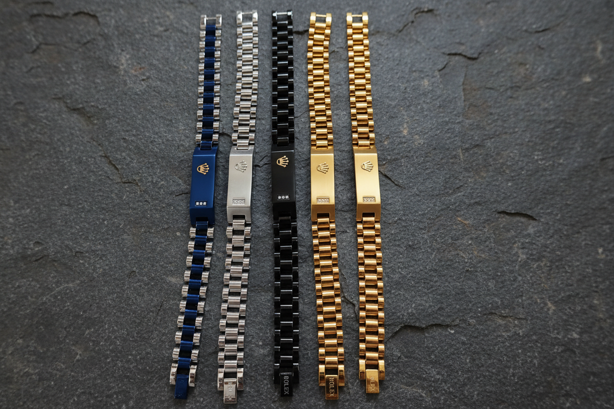 Men’s Royal Stainless Steel Link Bracelets | Luxury Deals Flat 20% OFF Ramadan Special Deal ✨🔥